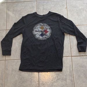 💥 Pittsburgh Steelers Dark Gray long sleeve Tshirt M-8